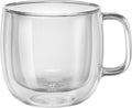 Zwilling 39500-113 Double Wall Glass Cappuccino 15.2 fl oz (450 ml), Set of 2, Tumbler, Insulated, Cold and Heat Retention, Double Wall Construction, Mug, Cup, Microwave Safe