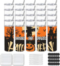 25 Pack Sublimation Blanks Tumblers with Lids and Straws Bulk, 20oz Sublimation Tumbler Skinny Straight, Stainless Steel Double Wall Polymer Coating for Heat Transfer Customized Gifts
