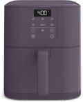 bella 6 Qt Slim Air Fryer, Fits-anywhere™ Kitchenware, EverGood™ Ceramic Nonstick Coating, Adjustable Temperature, 6 Preset Cooking Options, 60 Min Auto Shutoff w Audible Tone, 5lb Capacity, Plum