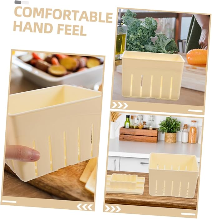 Zerodeko 4pcs Tofu Press Mold for Homemade Tofu and Cheese Easy Demolding Design Kitchen Tool