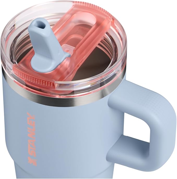 STANLEY Quencher ProTour Flip Straw Tumbler with Leakproof Lid 20 oz | Built-in Straw and Handle | Cup Holder Compatible for Travel | insulated Stainless Steel Cup | BPA-Free | Blue Dream