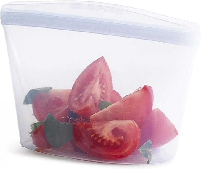 Stasher Reusable Silicone 4 Cup and 2 Cup Storage Bowls, Microwave and Dishwasher Safe