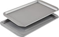 Farberware Nonstick Bakeware 11-Inch x 17-Inch Cookie Sheet Pan Set, 2-Piece, Gray