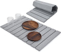 Stone Dish Drying Mats for Kitchen Counter, 24"(L)×16"(W), Drying Collapsible Dish Drying Mat, Eco-Friendly Absorbent Diatomaceous Earth Mats for Dishes Bottles Cups, Match Any Countertop