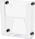 Marketing Holders 12 Pack Magnetic Brochure Holder for 6 Inch Booklets Clear Plastic Metal Surface Mount Printed Literature or Menus Organizer for Medical Offices and Theme Parks