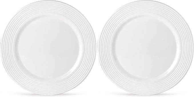 Lenox Tin Can Alley 7-Degree Dinner Plate, White, 1 Count (Pack of 2)