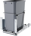 35QT Pull Out Trash Can for Under Sink Storage, Adjustable Sliding Drawer System, Doesn't Include Door Fittings (35 qt)