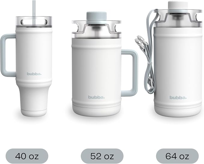 bubba 52 oz Insulated Stainless Steel Water Keg - Large Reusable Water Bottle Drinking Jug - Insulated Keg for Everyday Hydration, Lead-Free and BPA-Free, Fresh Kicks
