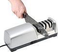 JOVANT 15° Electric Knife Sharpener for Kitchen Knives with 3-step Sharpening System and Diamond Abrasives Suitable for most Metal Ceramic Knives