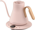 Cocinare Gooseneck Electric Kettle, ±1°F Precise Temperature Control, 1500W Fast Heating, Pour Over Coffee & Tea Kettle with Brew Timer & Keep Warm, Stainless Steel, 0.9L (Munch Pink)