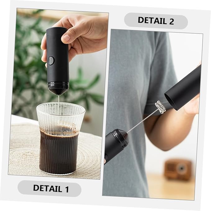 LIFKOME Handheld Electric Milk Frother Mixer Multi-Speed Whisking Tool for Lattes and Cappuccinos Portable Milk Foam Maker for Home Kitchen Use