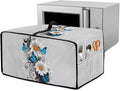 Toaster Oven Cover Dust-Proof Countertop Convection Oven Cover Protective Smart Microwave Oven Accessories and Decor, M, 16.5 x 20.5 x 10 inches, Daisy Butterfly Gray