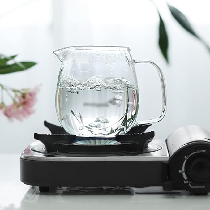 Water Pitcher Simple Glass Carafe with Vertical Liner High Borosilicate Glass Pitcher Household Teapot Juice Pot for Home, Restaurant, Coffee Shop Iced Tea Pitcher (Size : L)