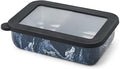 S'well Stainless Steel Bento Box, Azurite Marble, Fits One Large Entree Or Small Entree And Snack, Includes Removable Divider, Leakproof, Easy to Clean, Dishwasher Safe