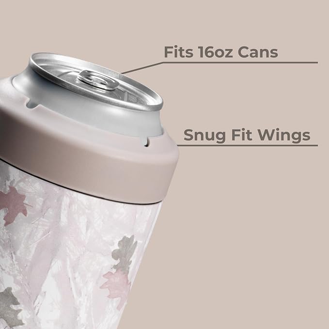 HydroJug Tall Can Cooler 16 oz, Stainless Steel Can Holder, Camo