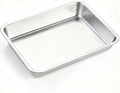 Baking Sheet, Stainless Steel Tray, Dishwasher Leak Pan, Metal Drip Pan for Kitchen Baking, Barbecue, Lab Instrument, Pet Treatment(26.8 * 20.8 * 4.5cm/10.6 * 8.2 * 1.8in)