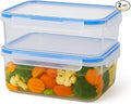 Tribello 115 oz Large Airtight Food Storage Containers with SnapTight Lids – Clear, Stackable, BPA-Free Meal Prep Containers for Kitchen, Freezer & Pantry – 2-Pack