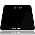 INEVIFIT Bathroom Scale, Highly Accurate Digital Bathroom Body Scale, Measures Weight up to 400 lbs. Includes Batteries