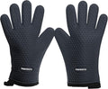 KITCHEN PERFECTION S Silicone Smoker Oven Gloves for Women -Extreme Heat Resistant BBQ Gloves -Handle Hot Food Right on Your Grill Fryer |Waterproof Oven Mitts for Cooking |Superior Set+3 Bonuses