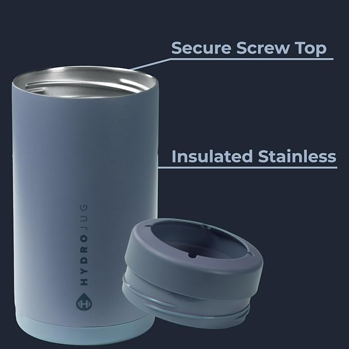 HydroJug Tall Can Cooler 16 oz, Stainless Steel Can Holder, Cascade