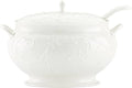 Lenox Opal Innocence Carved Covered Soup Tureen with Ladle, 10-1/4-Inch, White, 152 ounces