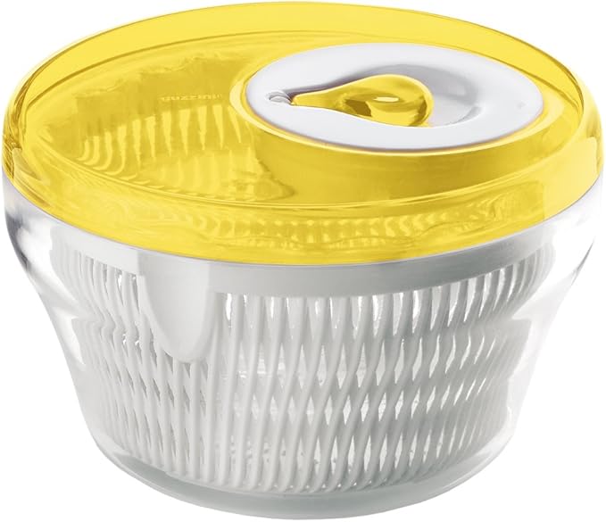 Guzzini Latina 11-Inch D Salad Spinner, Yellow