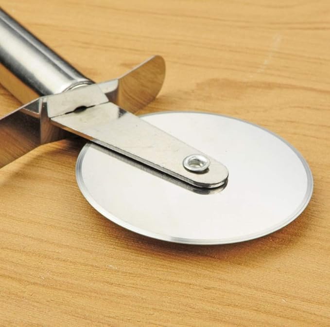 New multifunctional stainless steel pizza cutter 2 in 1 single wheel spatula creative baking tool