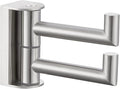 APLusee Brushed Nickel Double Swivel Towel Hook, 304 Stainless Steel Folding Clothes Hanger with Multi 2 Rotating Arms, Wall Mounted