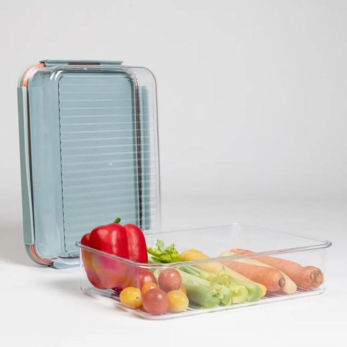 LocknLock Tritan Plastic Bisfree Modular Plus Food Storage Container Set, BPA-Free, Stackable, Microwave, Freezer-Safe, 24-Piece Set with 12 Boxes and 12 Lids, Mint