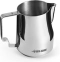 MHW-3BOMBER Milk Frothing Pitcher 450ml/15.2oz Milk Frother Cup Espresso Steaming Pitcher Stainless Steel Milk Frother Cup Barista Latte Art Round Spout Milk Jug P6001S