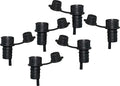 Haley's Corker 30066 5-in-1 Wine Aerator, Stopper, Pourer, Filter and Re-Corker, 6 Pack, Standard, Black