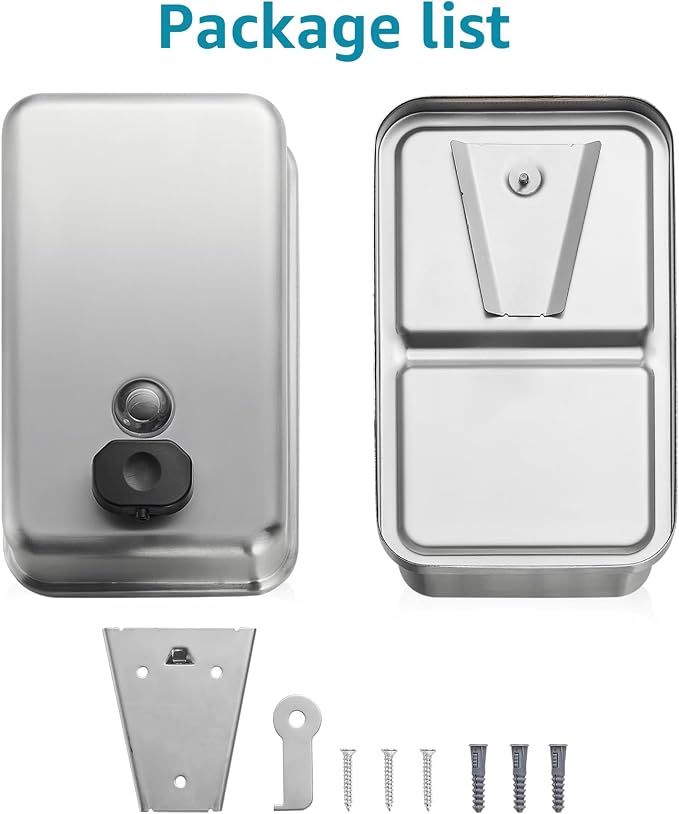 modunful Commercial Hand Dryer & Stainless Steel Soap Dispenser for High-Traffic Bathroom