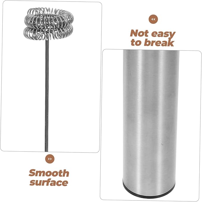 OUNONA 1PC Rechargeable Handheld Milk Frother Electric Foamer for Coffee Latte Cappuccino Portable and Easy to Use for Home and Travel and Material