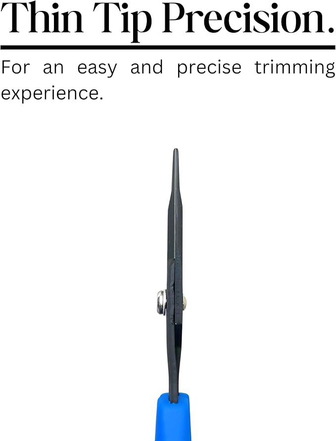 CHIKAMASA B-600SUFB, The Precise Specialty Trimming Scissors, Stainless Steel w/Fluorine Coating, for trimming plants and grapes, excellent for narrow stem-thinning inside closed and tangled spaces.