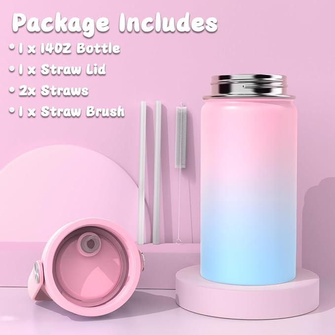 DIGOBAY Girls Backpack - Includes 14oz Insulated Water Bottle, Girls School Backpack Set with Lunch Bag & Pencil Case, Girl Teens for Elementary Preschool Middle School