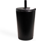 HydroJug Everyday Tumbler 14 oz, Ceramic-Lined Straw Cup, Black