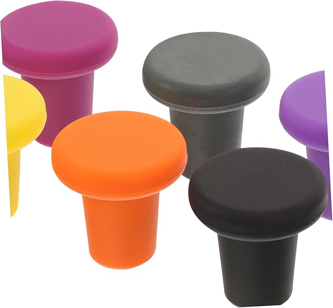 ULTECHNOVO 30pcs Silicone Wine Stoppers Reusable Bottle Sealing Plugs for Airtight Closure Deep for Wine and Parties