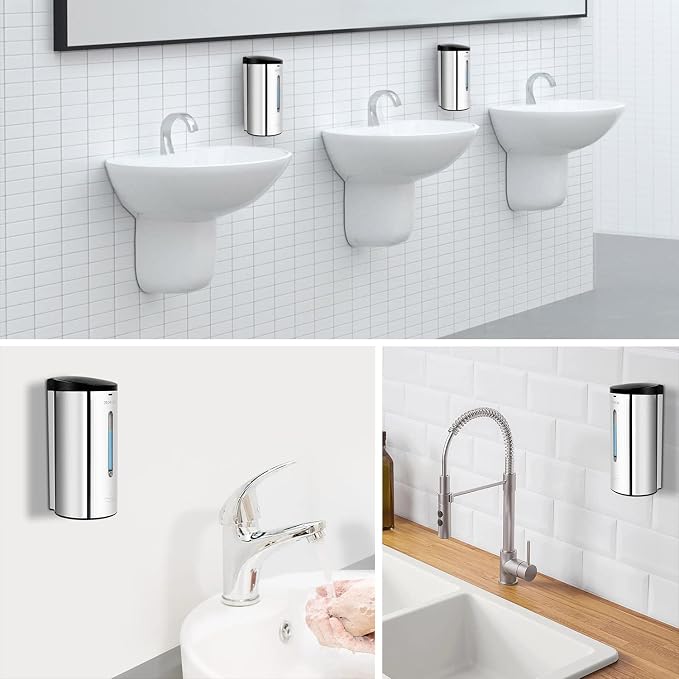 AIKE Wall Mount Automatic Soap Dispenser and Paper Towel Dispenser,Model AK1205 & AK5101