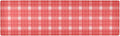 2 in 1 Table Runner Trivet for Hot Pots and Pans Heat Resistant Non Slip Waterproof 39 x 12 Inch Decorative Table Protector for Kitchen Countertop Checkered Red