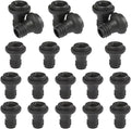 Wine Stopper 30pcs Black Wine Stoppers - Vacuum Reusable Leak-Proof for Most Pumps