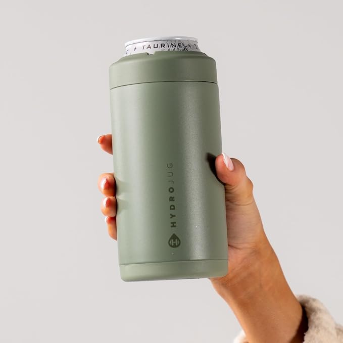 HydroJug Tall Can Cooler 16 oz, Stainless Steel Can Holder, Courtyard