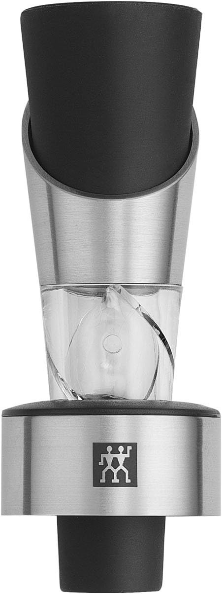 ZWILLING Sommelier All-in-One Wine Aerator, Decanter Pourer & Stopper, 18/10 Stainless Steel