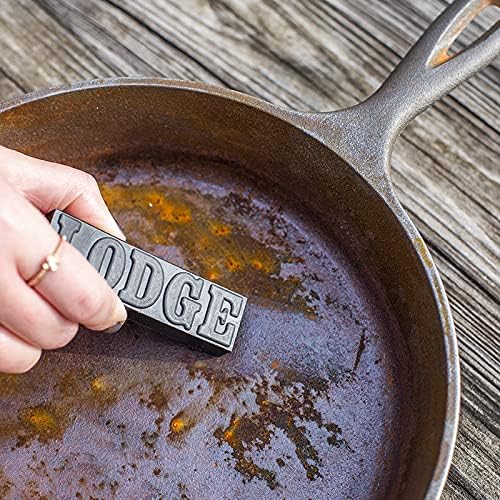 Lodge Chainmail Scrubbing Pad and Lodge Rust Eraser Set