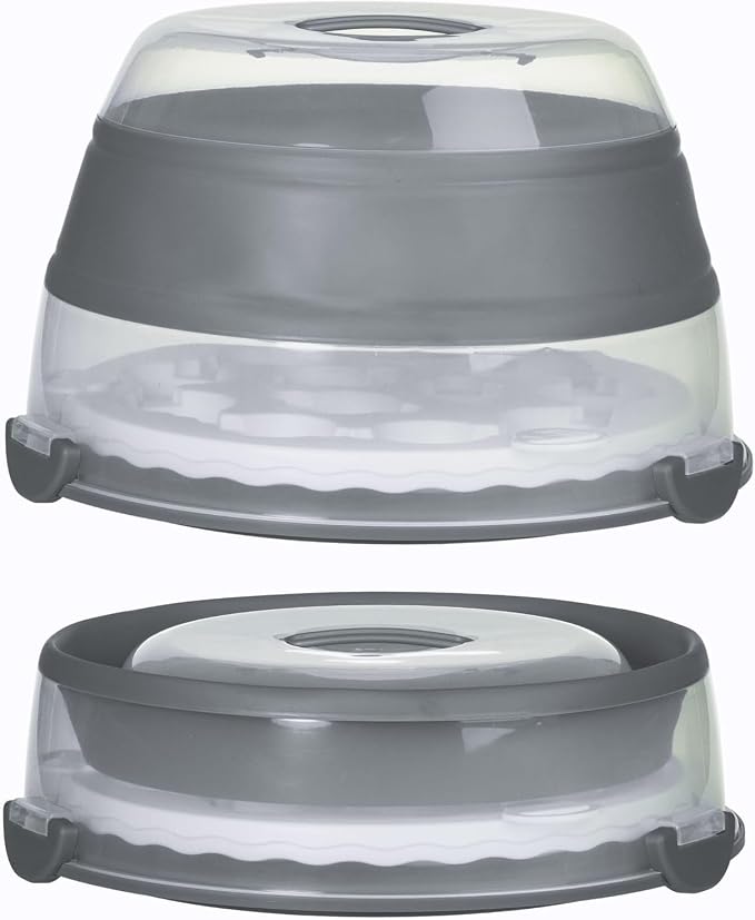 PrepWorks Collapsible Cupcake Carrier - 12-Cup Capacity, Foldable Design for Easy Storage and Transport of Cupcakes and Muffins, 9.88" x 15.75"