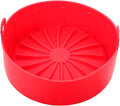 Silicone Pad for Air Fryer Replacement Liner Fry Basket Pot Accessory Red Oven Liner Baking Tray Non-stick Easy to Clean