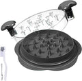 Chicken Shredder Tool, Anti-Slip Handle, Diamond Design, BPA-Free, Black, Meat Shredder, Dishwasher Safe
