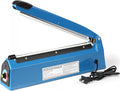 12 Inch Impulse Heat Sealer Impulse Bag Sealer, Manual Poly Bag Heat Sealer Machine for Plastic Bags PE PP Bags with Extra Replace Element Grip