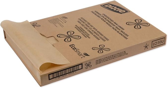 Dixie Grease-Proof Non-Stick Pan Liner by GP PRO (Georgia-Pacific), Unbleached, LO10U, 24.375'' Length x 16.375" Width, (Case of 1,000)