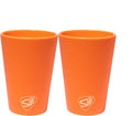 Silipint 1.5oz Silicone Shot Glasses – Pack of 2 Unbreakable, BPA-Free, Non-Toxic, Dishwasher & Freezer Safe Cups – Colored Shot Glasses for Cold Beverages, Cocktails, Travel, Party (Classic Orange)