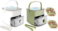2 Pcs Ice Cube Tray with Lid & Bin